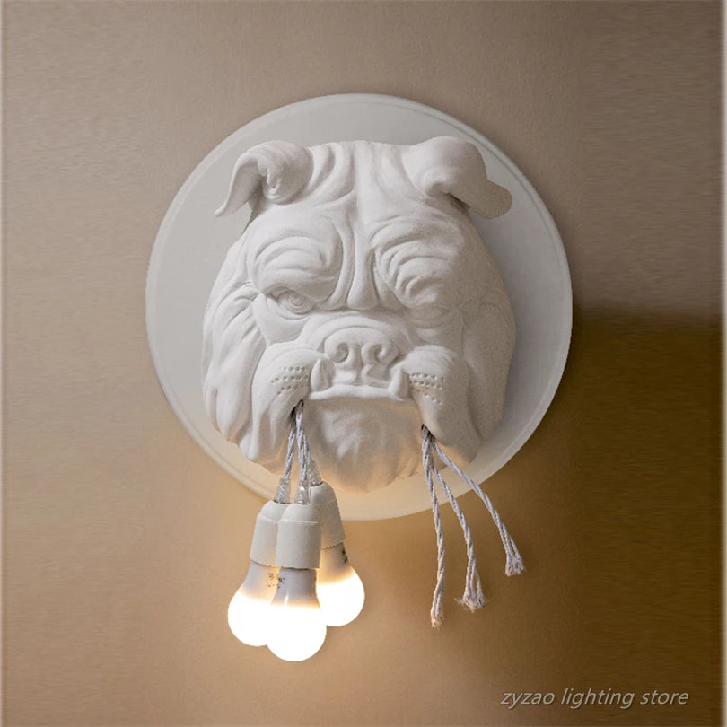 Lampe murale de luxe - bulldog