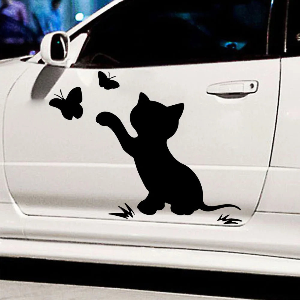 Autocollant de voiture - chat