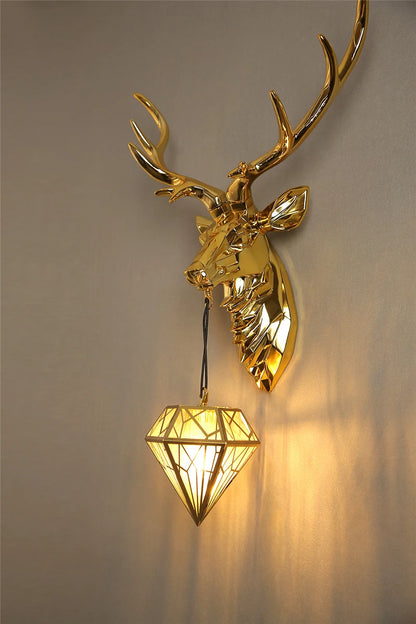 Lampe murale de luxe - cerf