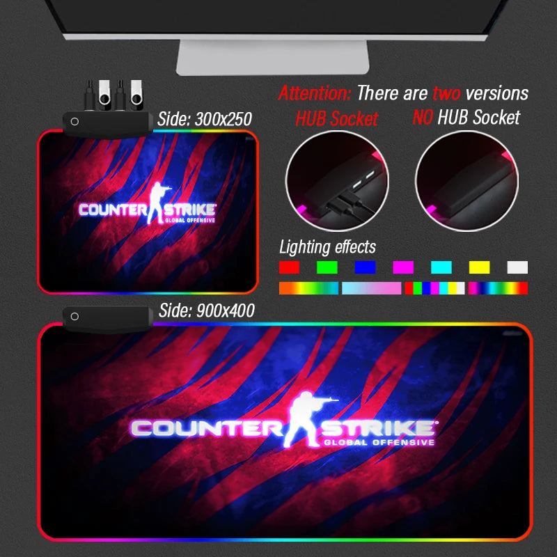 Tapis de souris - Counter Strike avec LED