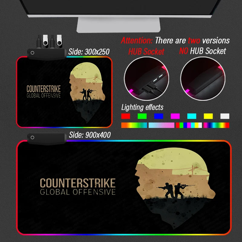 Tapis de souris - Counter Strike avec LED