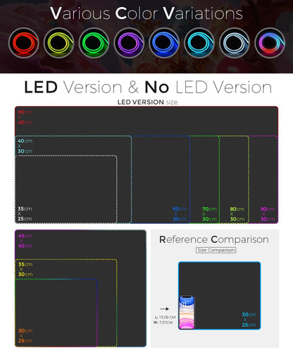 Tapis de souris avec LED