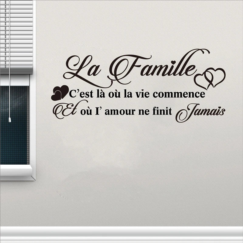 Autocollant mural "La Famille"