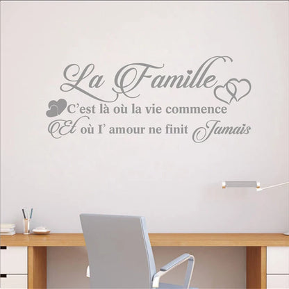 Autocollant mural "La Famille"