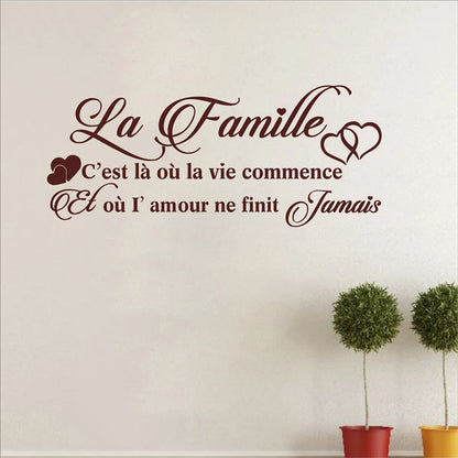 Autocollant mural "La Famille"