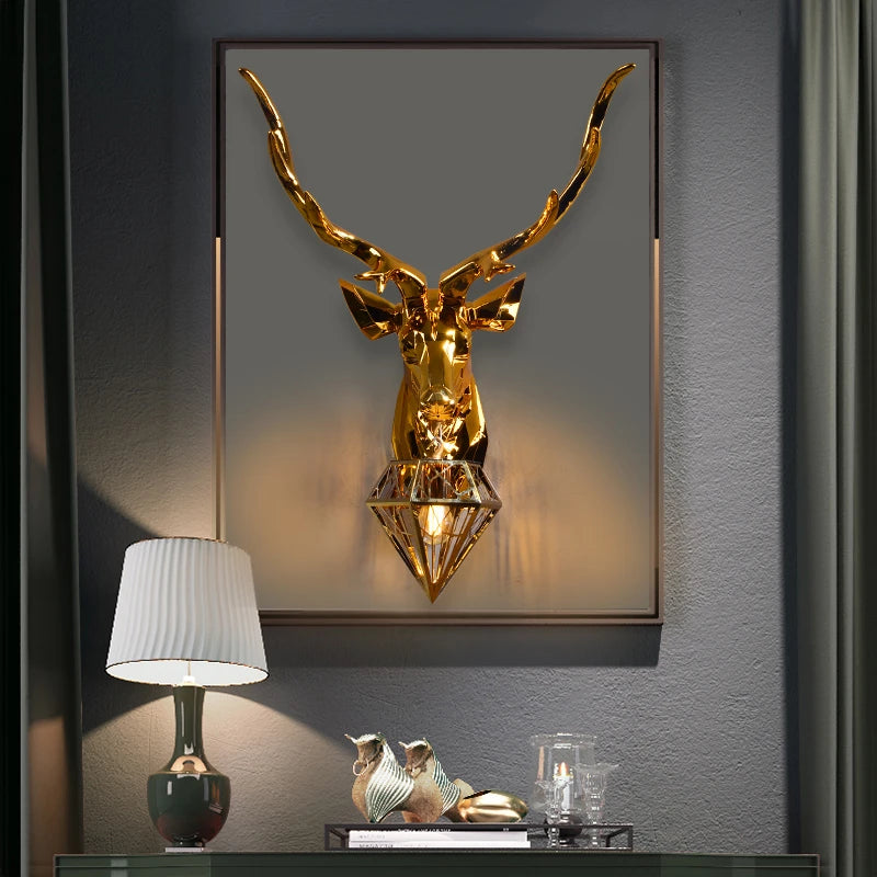 Lampe murale de luxe - cerf