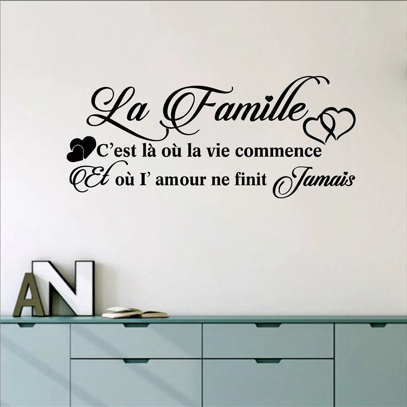 Autocollant mural "La Famille"