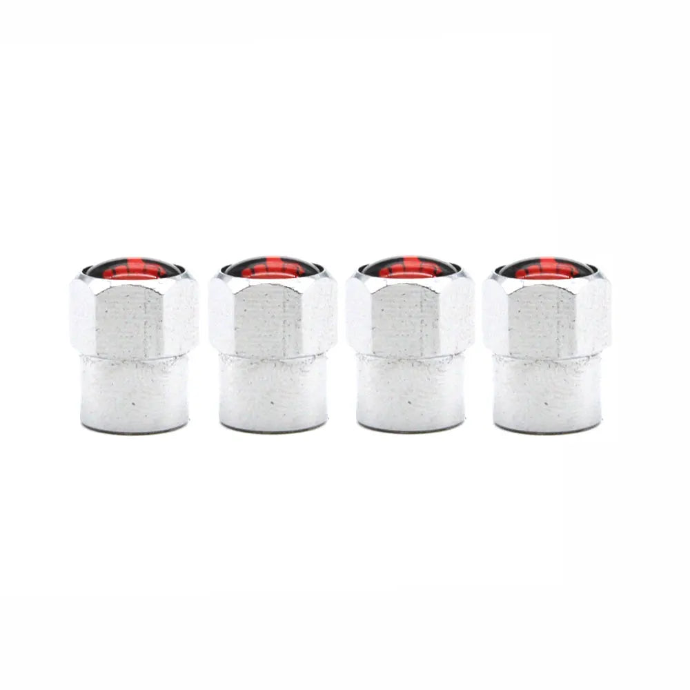 Lot de 4 bouchons pour valve de pneu - majeur