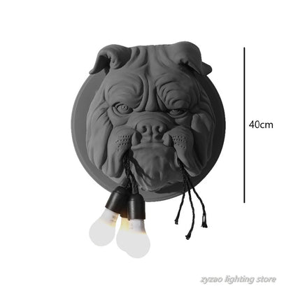 Lampe murale de luxe - bulldog