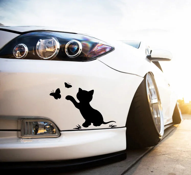 Autocollant de voiture - chat