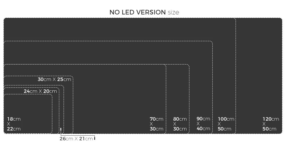 Tapis de souris avec LED