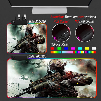 Tapis de souris - Call Of Duty avec LED