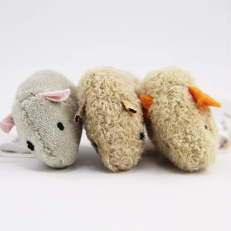 Souris en peluche pour chat - 3pcs