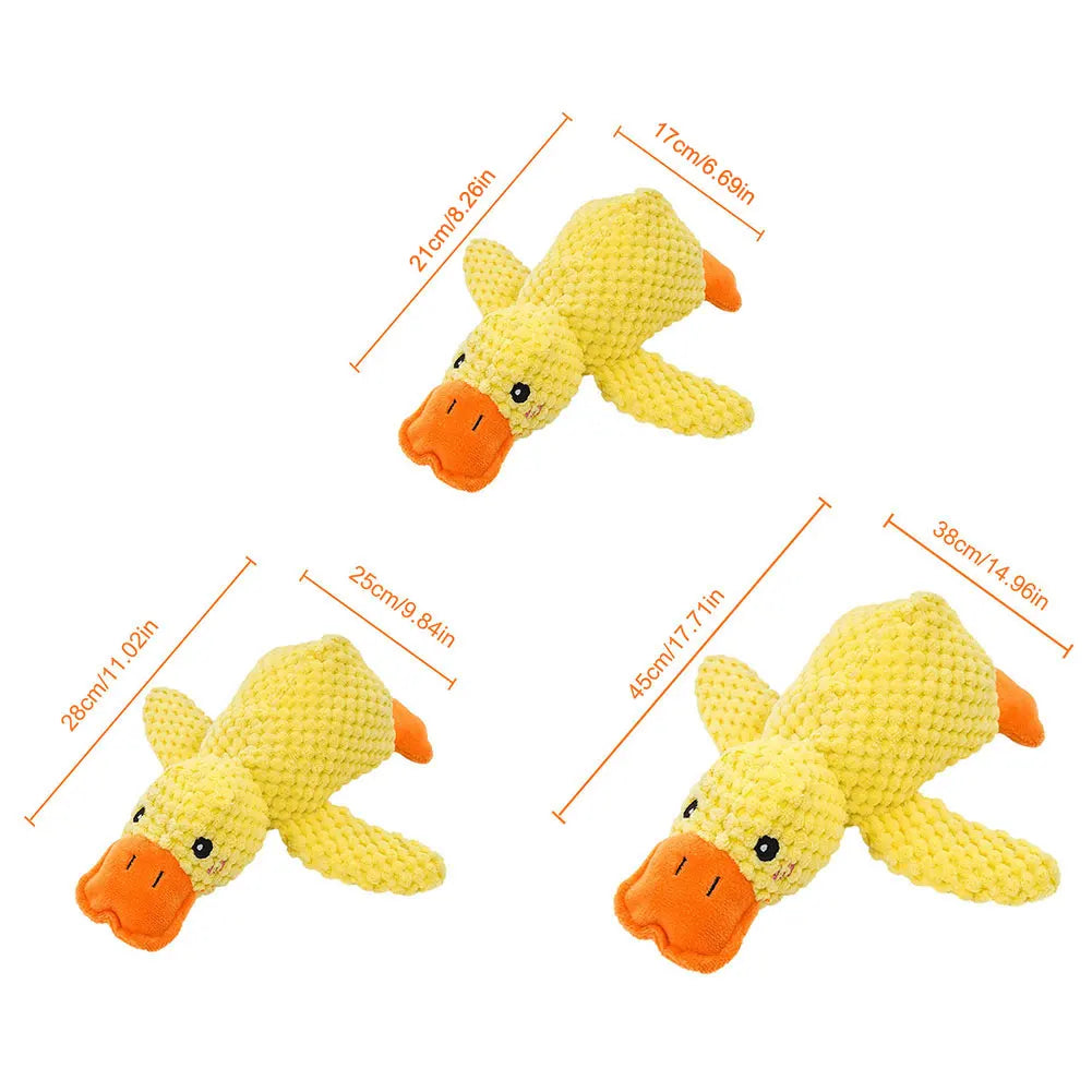 Jouet en peluche sonore en forme de canard pour chien