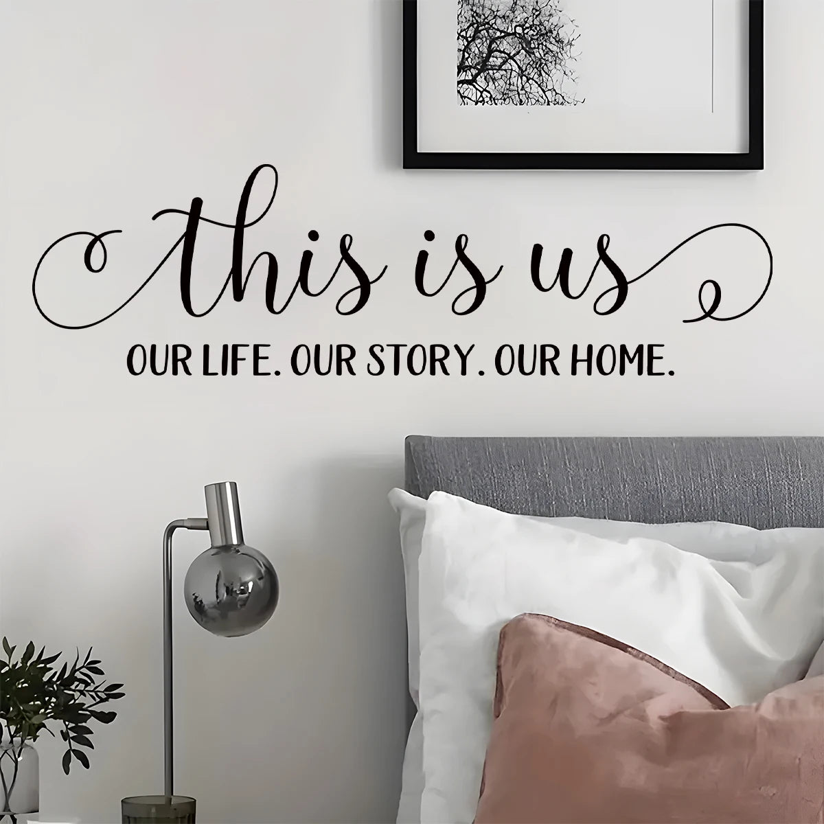 Autocollant mural "This is us" 87x25cm