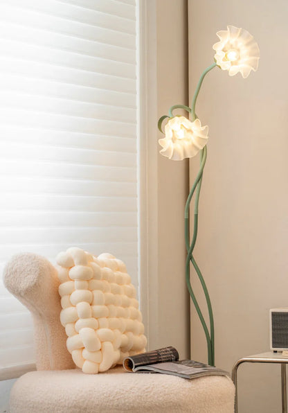 Lampe de table flexible - fleurs