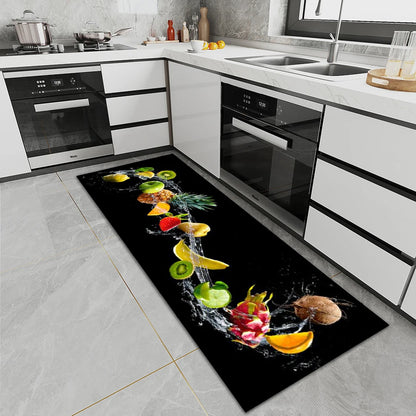 Tapis de sol de cuisine en velours antidérapant et absorbant