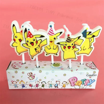 Bougies + tatouages éphémères Pikachu