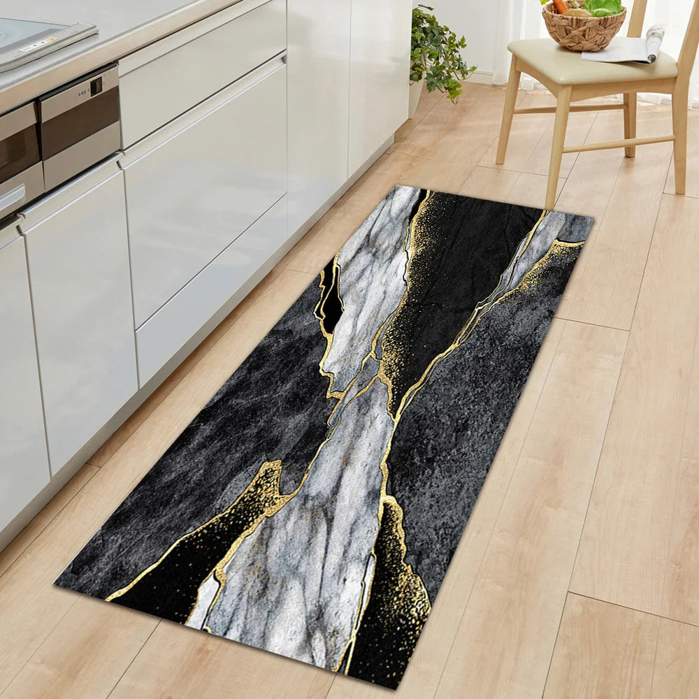 Tapis de sol de cuisine en velours antidérapant et absorbant