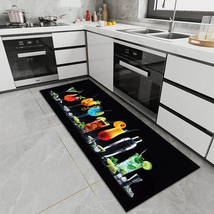 Tapis de sol de cuisine en velours antidérapant et absorbant