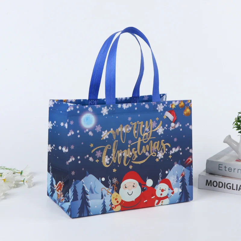 Christmas Gift Bag Santa Claus Snowman Candy Gift Packaging Bag 2024 Merry Christmas Party Home Decor Navidad Noel 2025 New Year