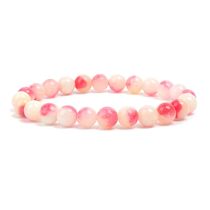 Bracelet de perles en pierre naturelle unisexe