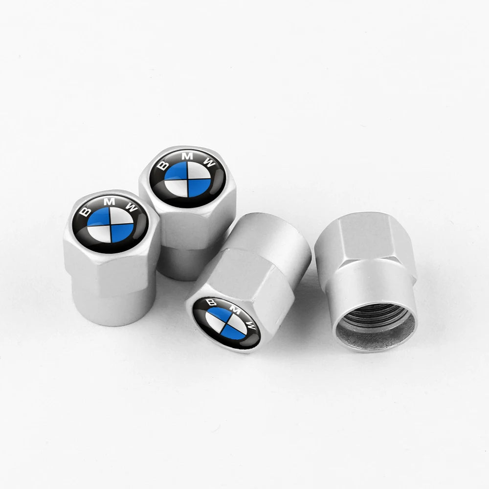 Lot de 4 bouchons pour valve de pneu - BMW