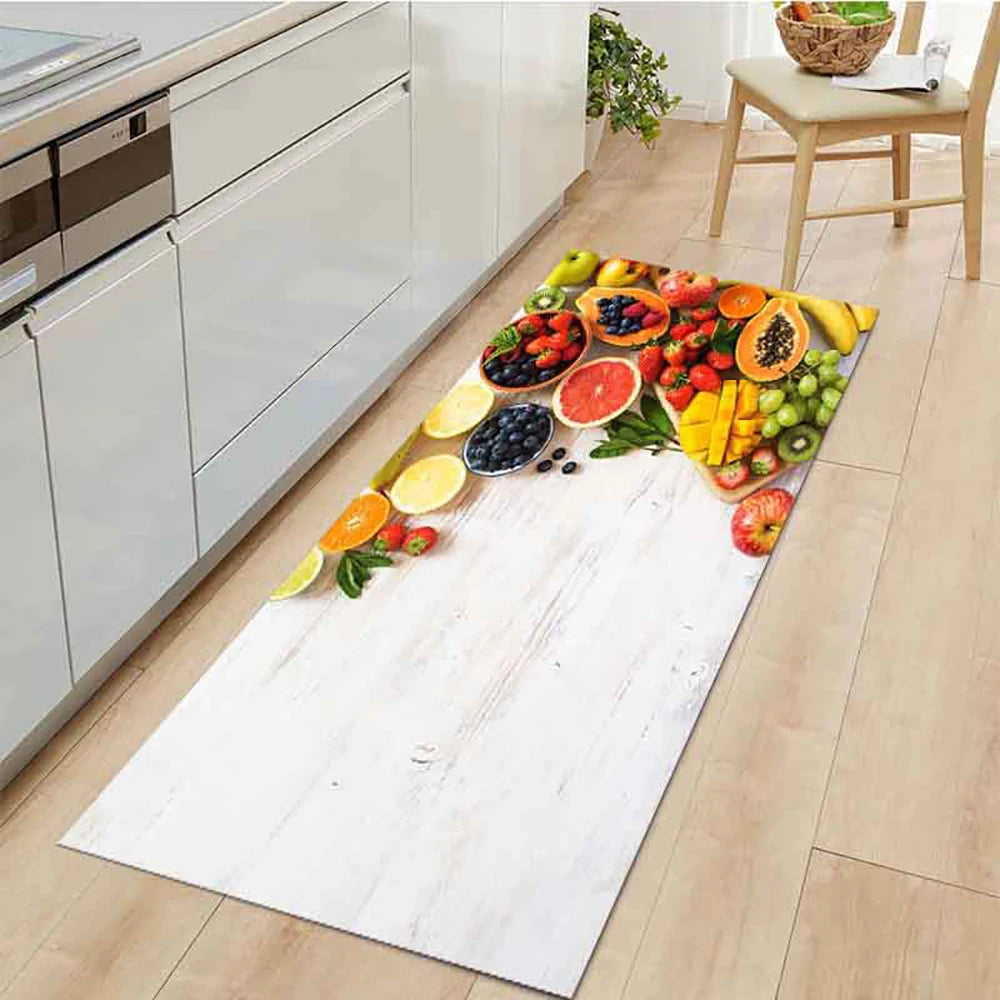 Tapis de sol de cuisine en velours antidérapant et absorbant