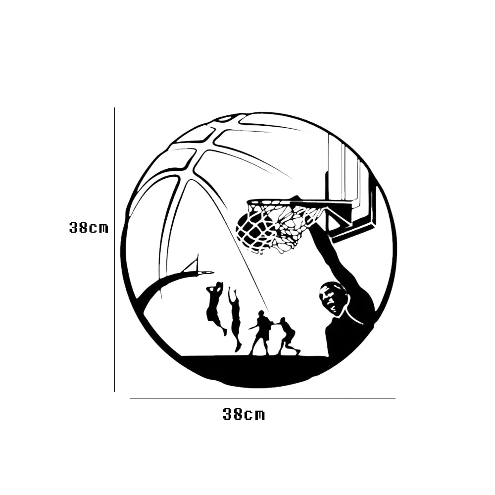 Autocollant mural - basketball 38x38cm