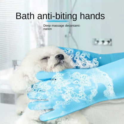 Gant de bain pour chat et chien