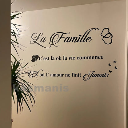 Autocollant mural "La Famille"