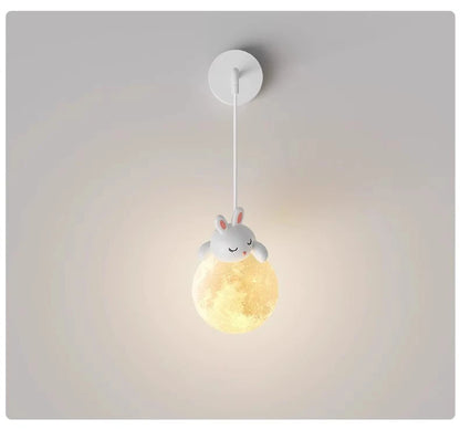 Lustre murale de chambre enfant - ours / lapin