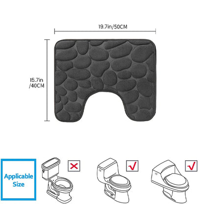 Tapis de sol pour toilettes - antidérapant et imperméable