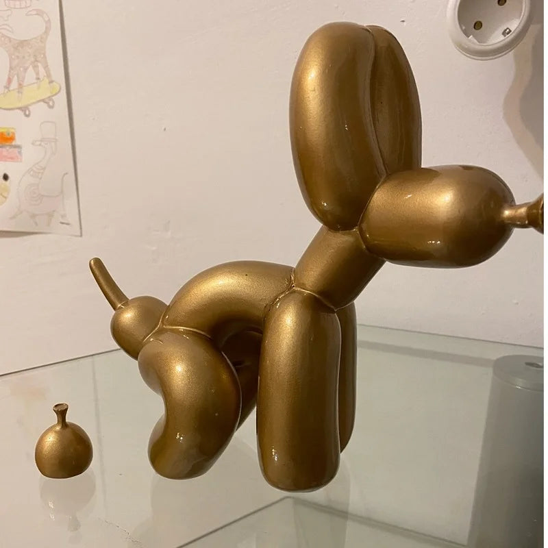 Sculpture de chien ballon en résine drôle - grand