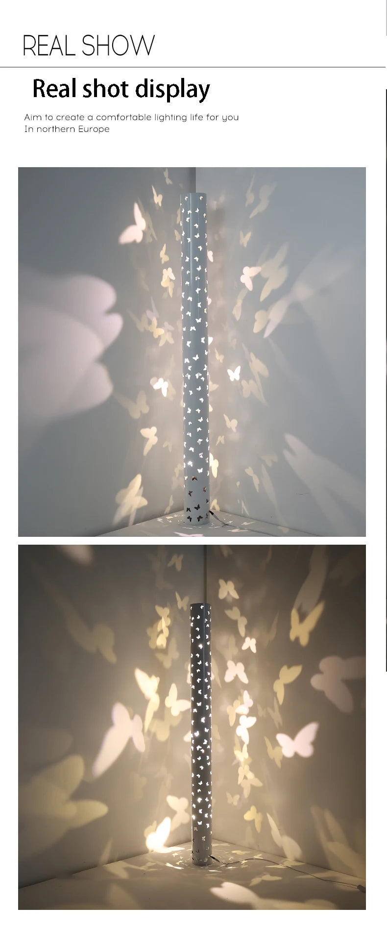 Lampe de table / sol - Papillons 40cm / 100cm