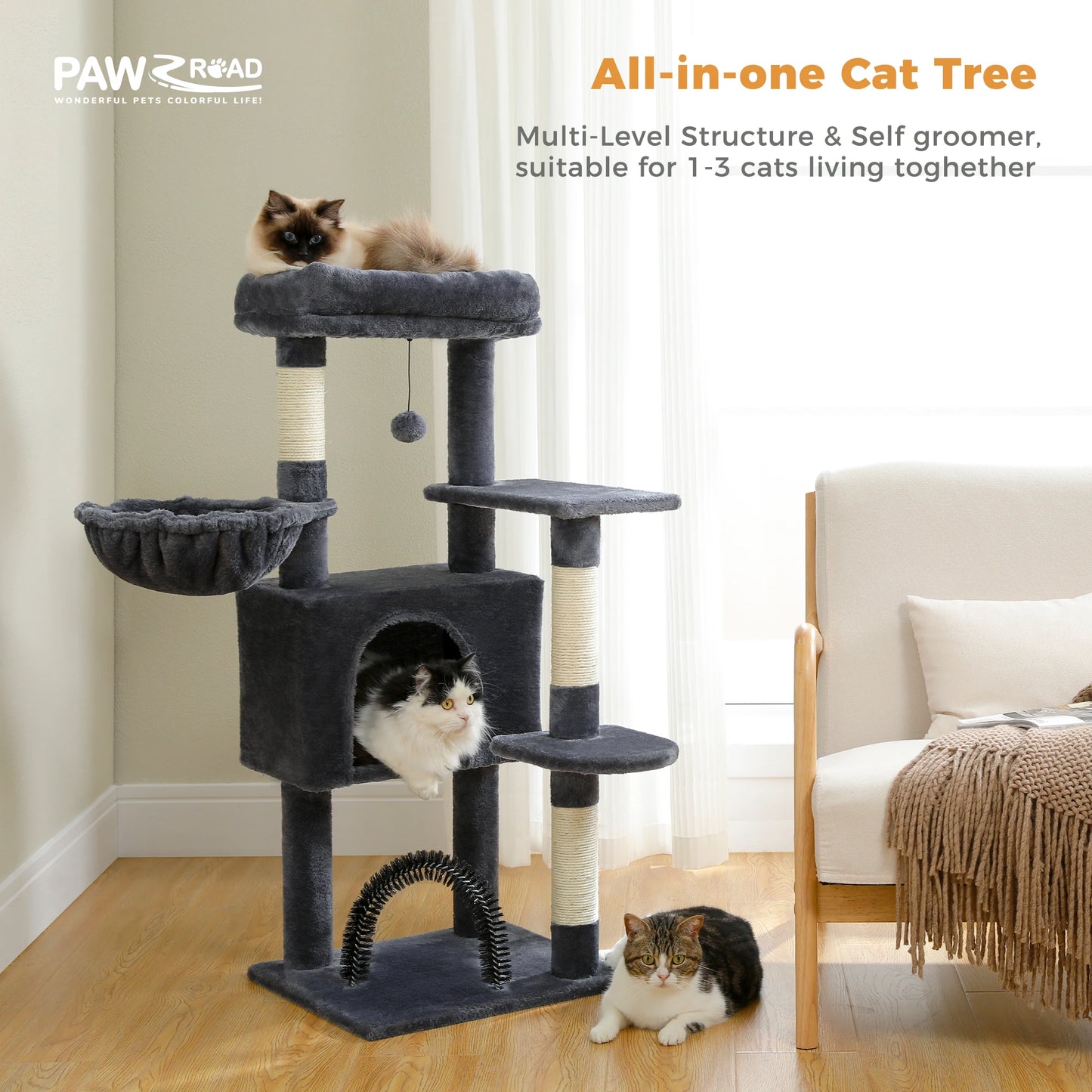 Arbre à chat pour l'intérieur - différents modèles