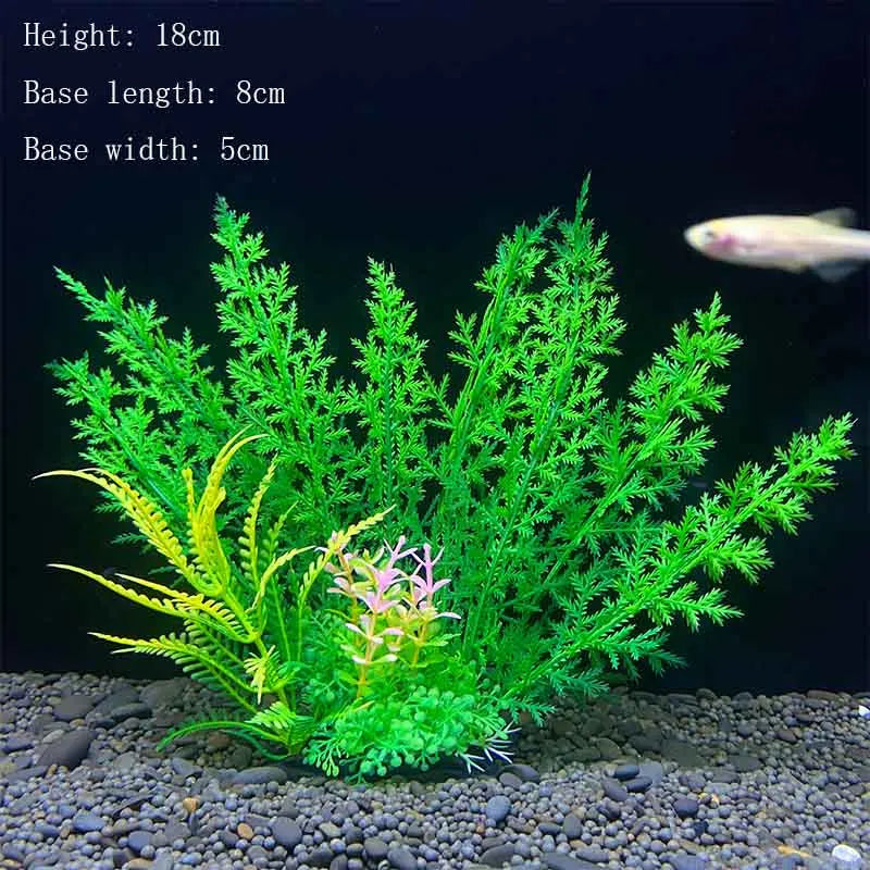 Plantes artificielles en plastique pour aquarium