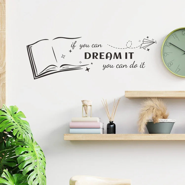 Autocollant mural "Dream it" 57x19cm