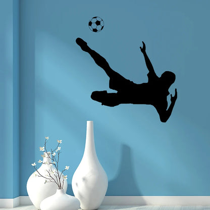 Autocollant mural - football 56x59cm