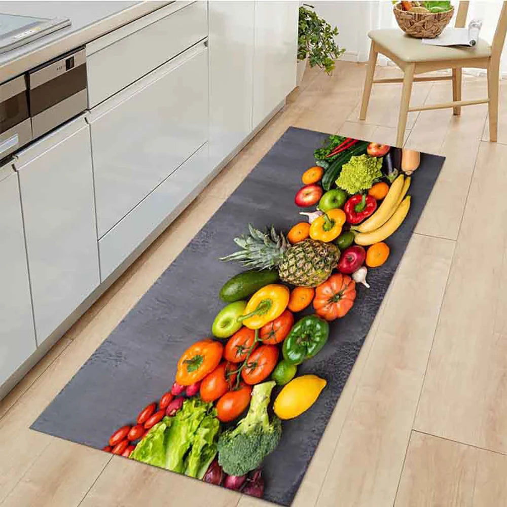 Tapis de sol de cuisine en velours antidérapant et absorbant