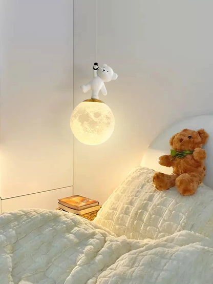 Lustre de chambre enfant - ours / dauphin