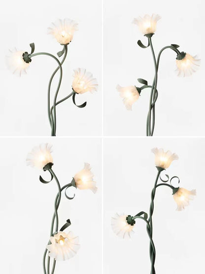 Lampe de table flexible - fleurs