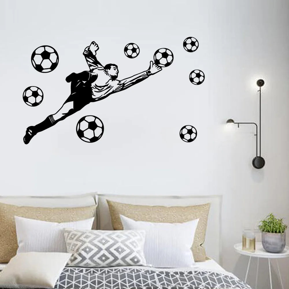 Autocollant mural - football 42x25cm