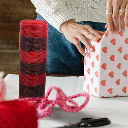 Rouleau de tulle en maille de Noël 9m