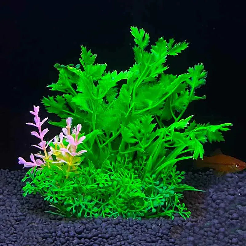 Plantes artificielles en plastique pour aquarium