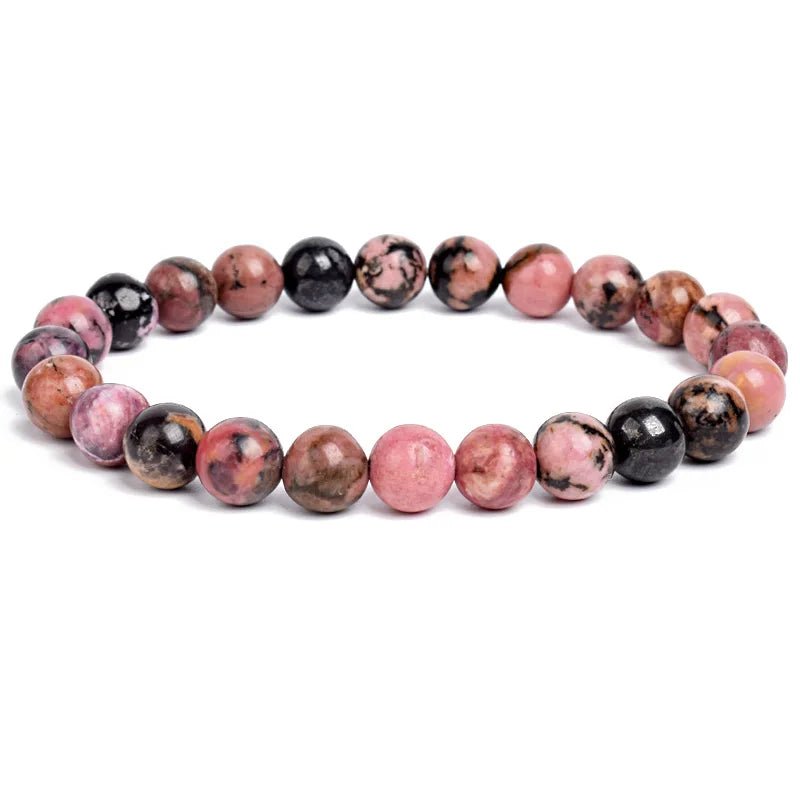 Bracelet de perles en pierre naturelle unisexe