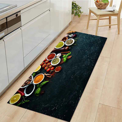 Tapis de sol de cuisine en velours antidérapant et absorbant