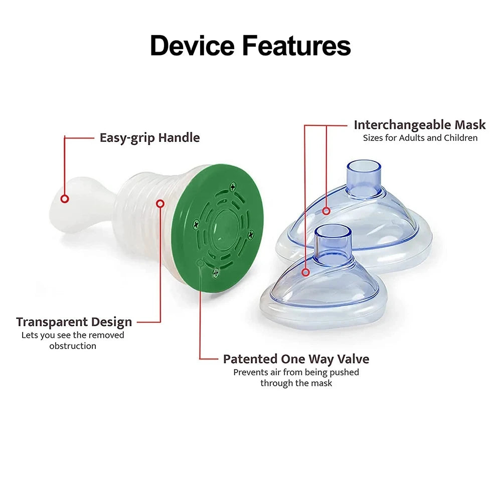 Dispositif d'étouffement de premiers secours portable pour adultes et enfants