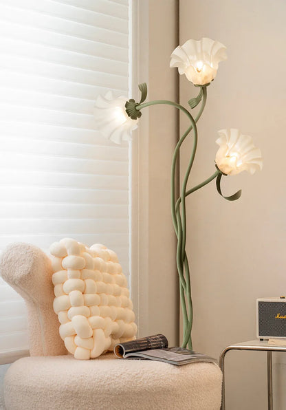 Lampe de table flexible - fleurs