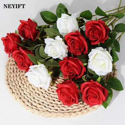 Rose artificielle 51cm - diverses couleurs